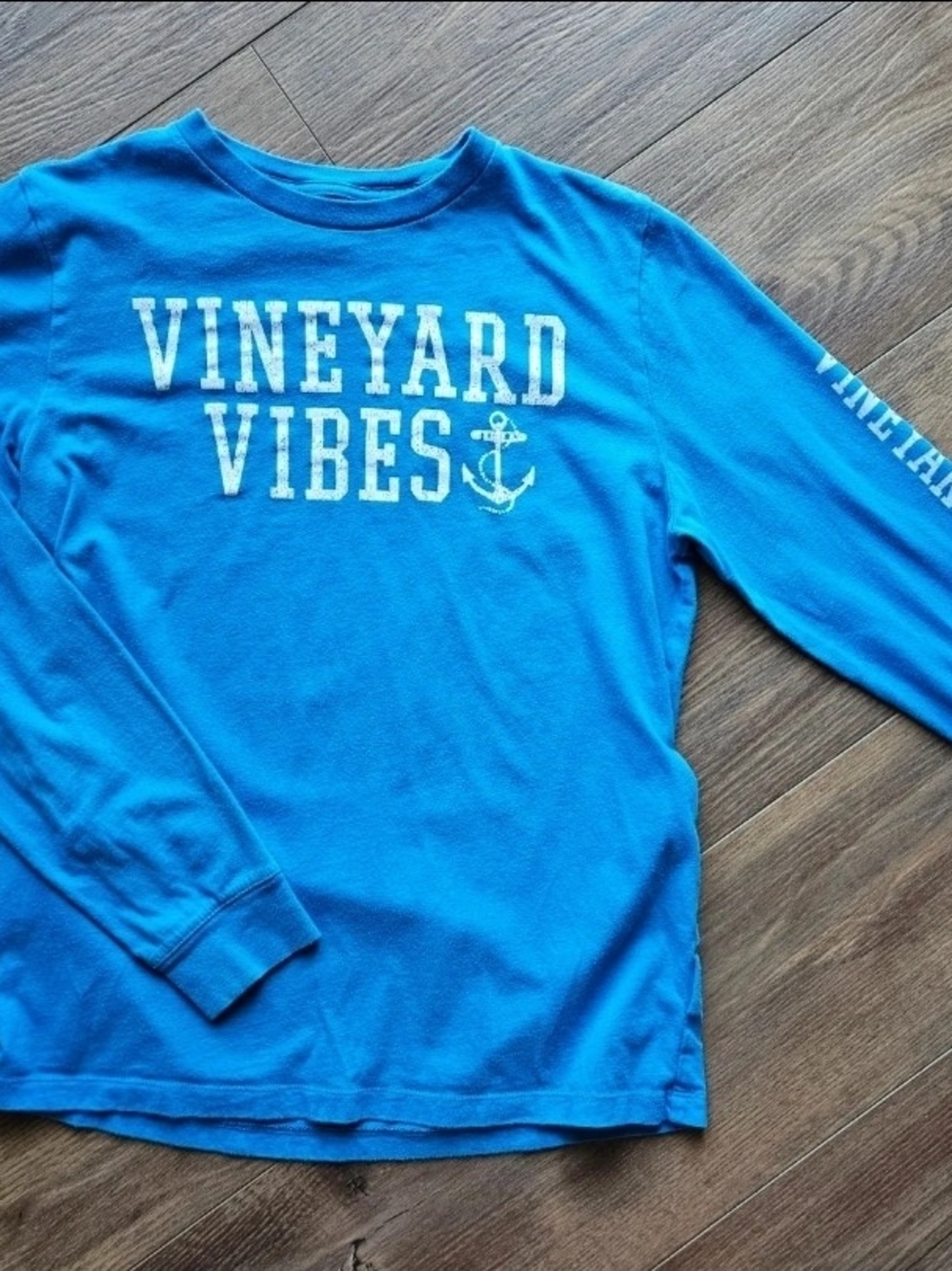 Boys Vineyard Vines Blue Long Sleeve Tee